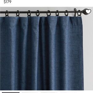 POTTERY BARN EMERY BLACKOUT CURTAIN PANELS x 2 — 50x84